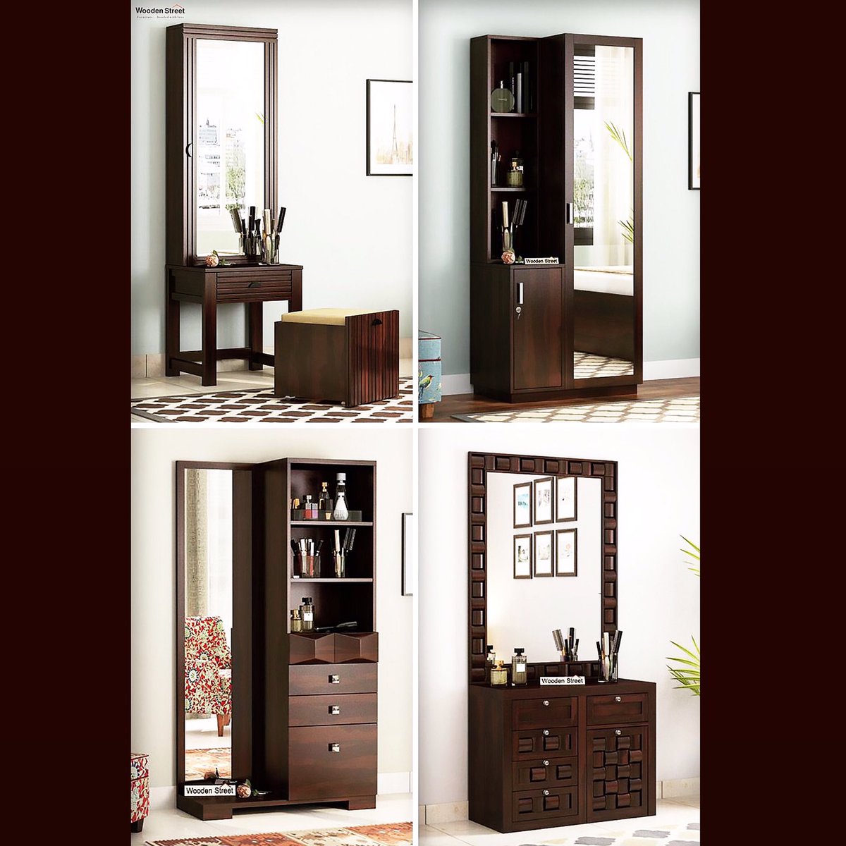 TTimberstreet's tweet photo. At the dressing table, every woman has a chance to be an artist, and art, as Aristotle said, ‘completes what nature left unfinished.’
.
In all designs, colours and materials, get your own customised dressing table at The TimberStreet,Nimbus Tower,Dehradun.
#HomeDecor #furniture https://t.co/f4Wu4NRaNR