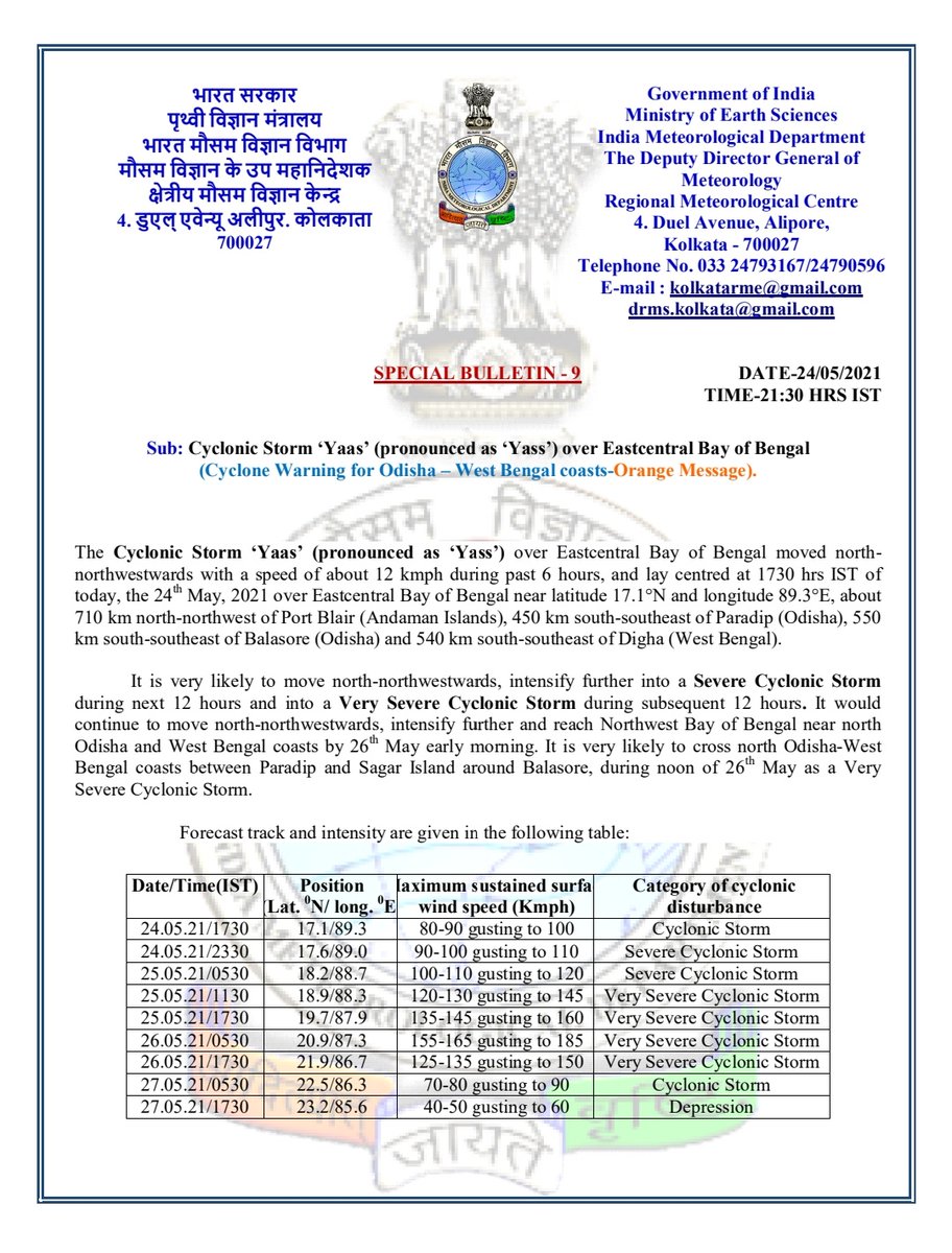 riya_reporter's tweet photo. #CycloneYaasUPDATE #detailbulletin #redwarning #portwarning #windspeed #cyclonemovement #districts #damageexpected https://t.co/a5qFZO8rxd