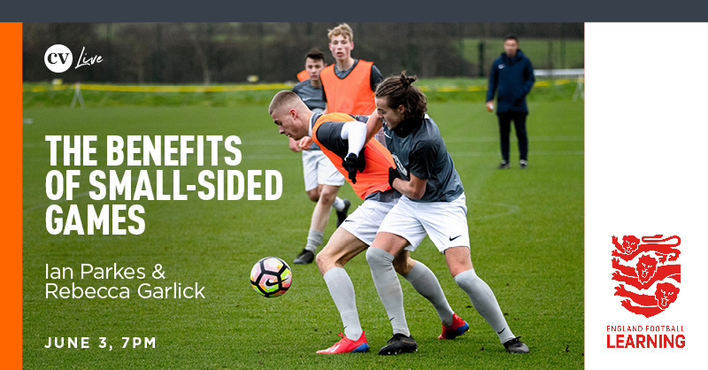 Sign up for our FREE grassroots webinars with 
<a href="/EnglandLearning/">England Football Learning</a>! CPD hours available.

June 3: Benefits of small-sided games

June 9: Creating a positive matchday environment

#CVLive #EnglandLearning

bit.ly/3bNxNIq