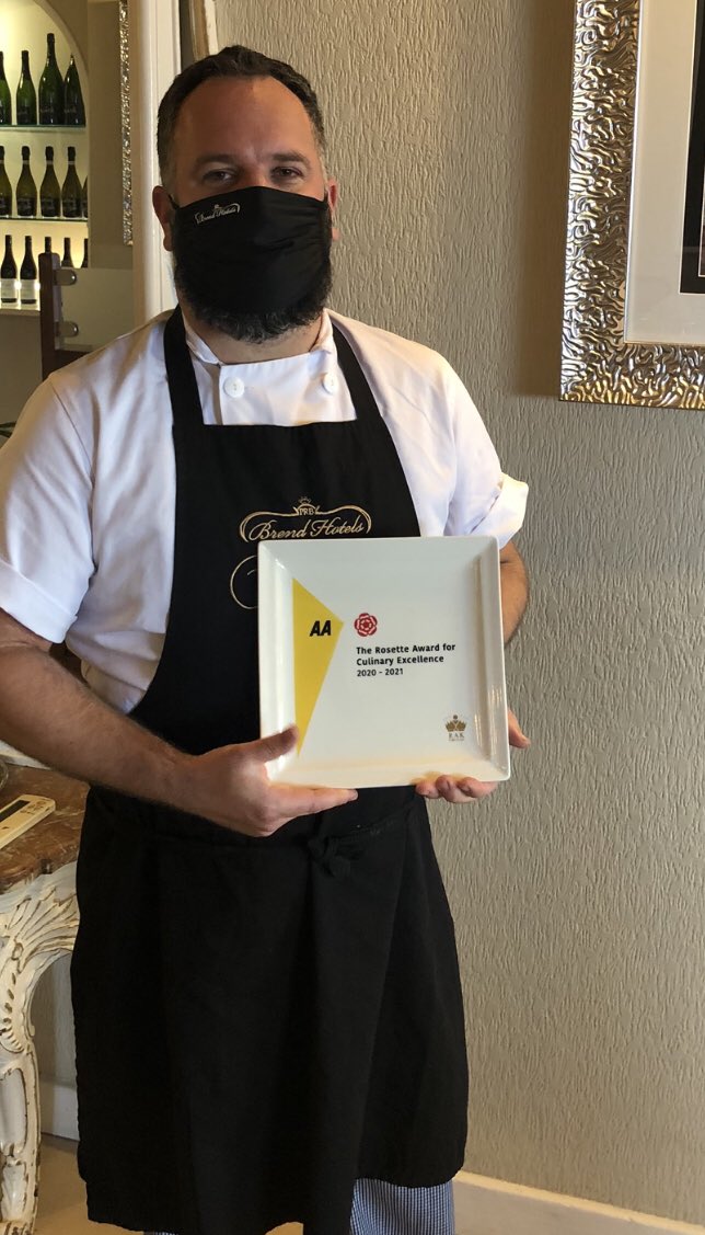 Well done to <a href="/ChefStuWhite/">Stu</a> and the team <a href="/Victoriabrends/">Victoria Hotel</a> on being awarded an <a href="/AAHospitality/">AA Hospitality</a> rosette award for another year