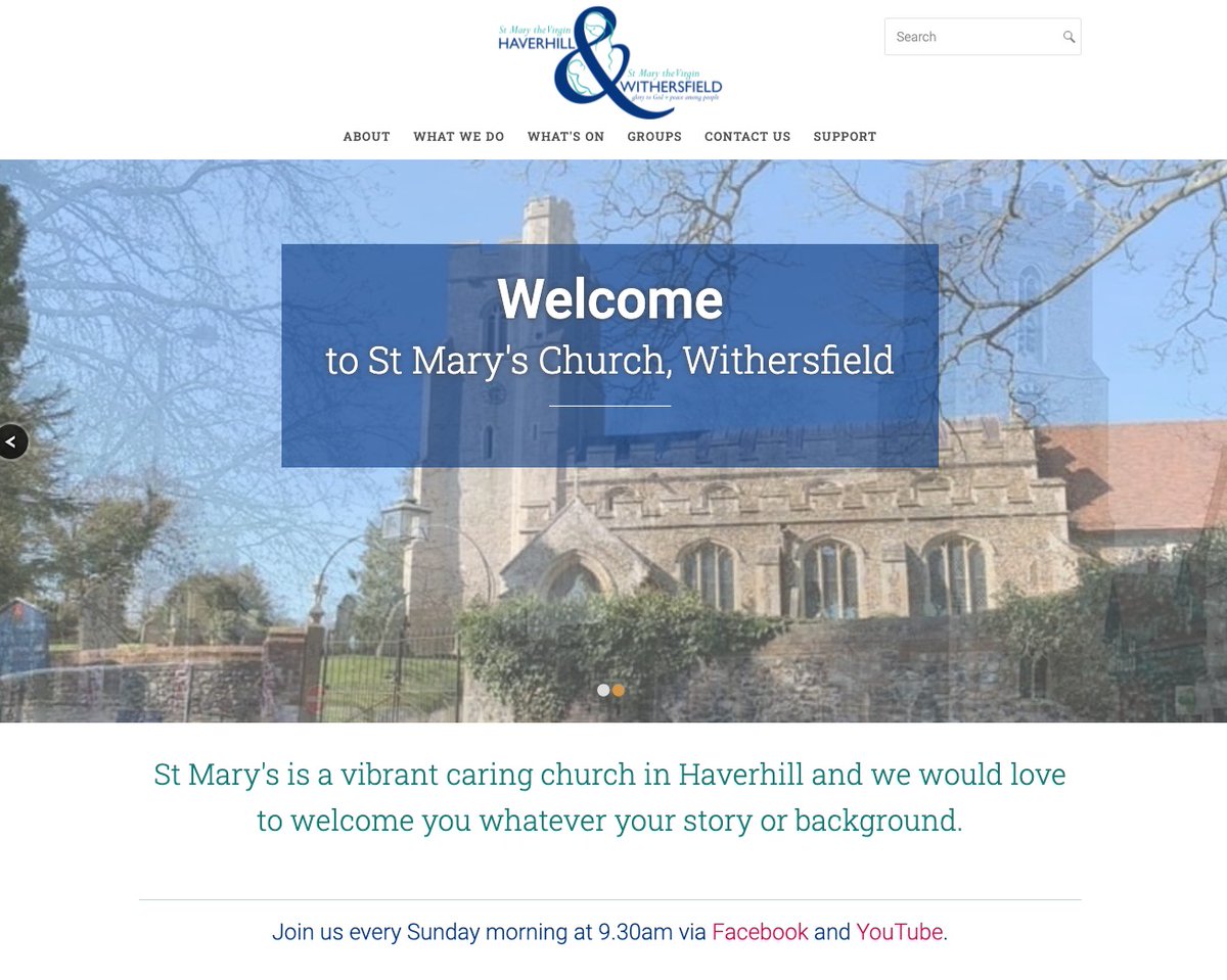 St Mary's is a vibrant caring church in Haverhill and it's been lovely working with them to build their new website which has launched today: stmaryshaverhill.org.uk #churchwebsite