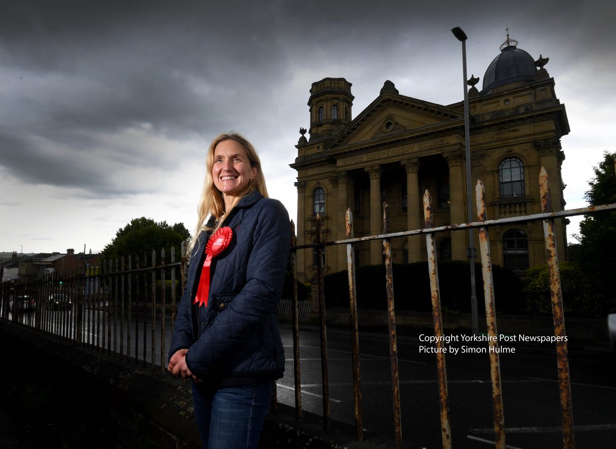 Labour candidate @KimLeadbeater7 portrait at Heckmondwike see @yorkshirepost @YPinPictures #Labour #buyapaper #photography @RobParsonsYP