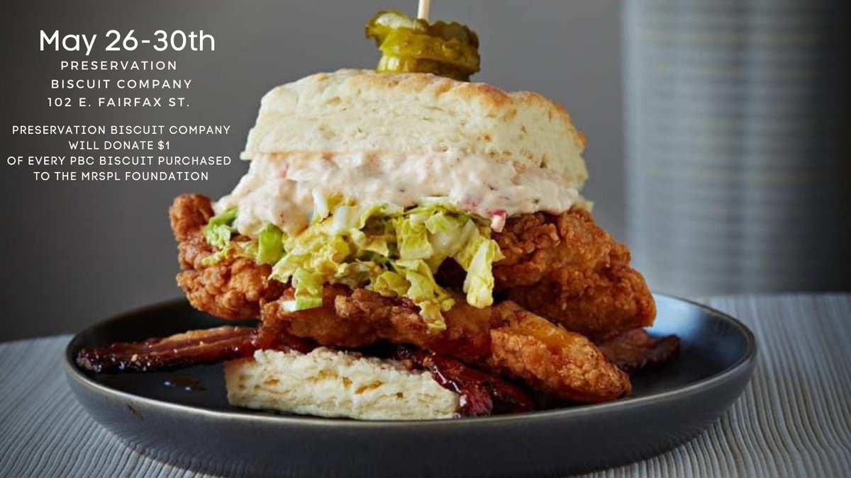 Hungry? Preservation Biscuit Co. is open in #FallsChurch and for every PBC Biscuit purchased between May26-30th, they will donate $1 to the Mary Riley Styles Public Library Foundation!