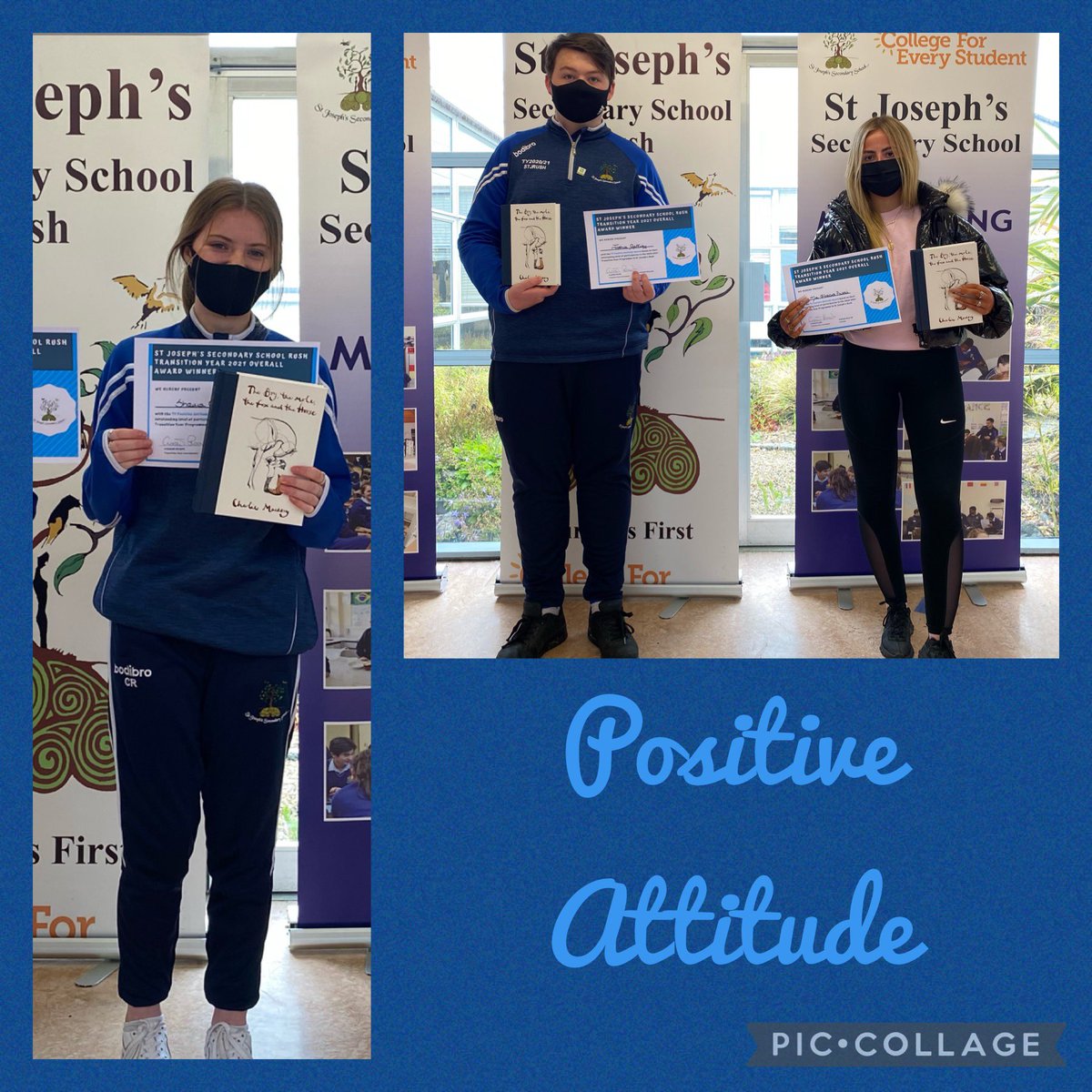 ciaranreade's tweet photo. Congratulations to our overall TY 2021 award winners in the areas of Mentoring, Volunteering, Creativity, Kindness & Generosity, Leadership, Positive Attitude, Personal Growth & Development, & Spirit of TY! #TYinRush @stjosephsrush @PdstTy @JudiOBoyle @DaraghNealon @djbyrne80 https://t.co/Jb5xHKLS5b