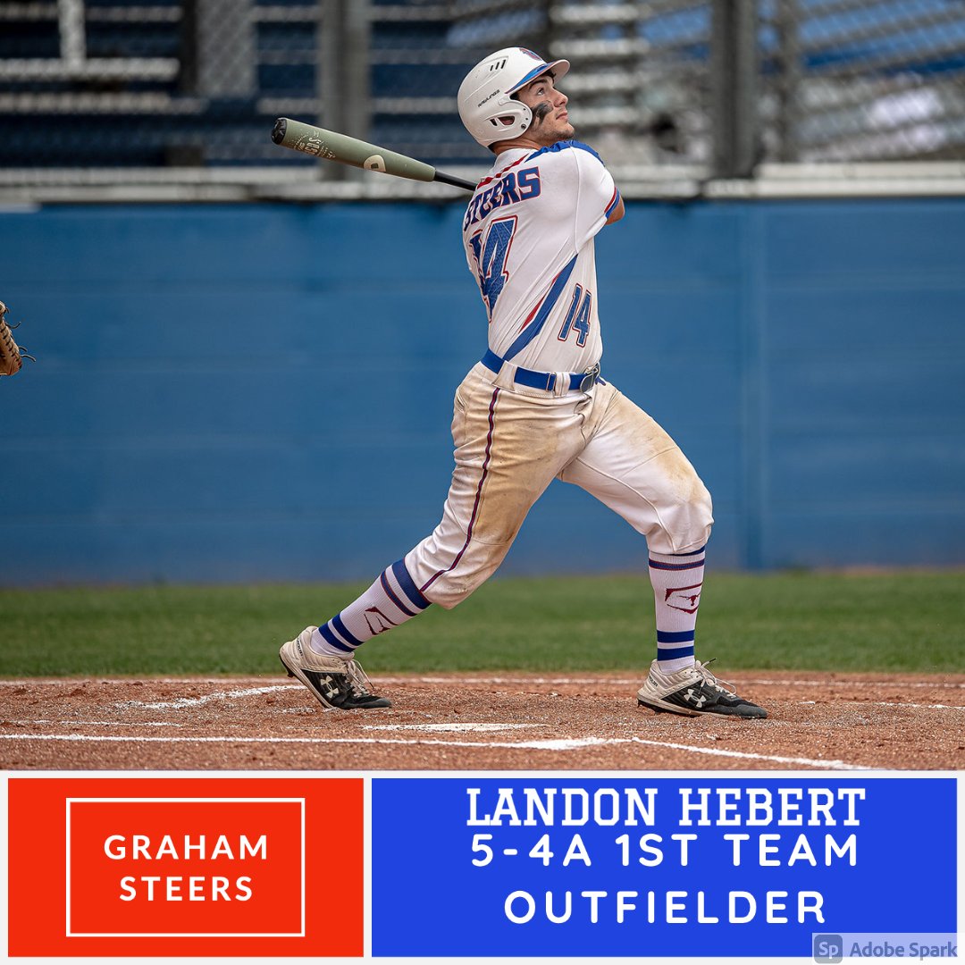 Steers_Baseball's tweet photo. Congratulations to our Graham Steer players for their All-District honors and a great 2021 season!
Senior Landon Hebert - 1st Team Outfielder @l_33hebert https://t.co/pt27HWhpxv