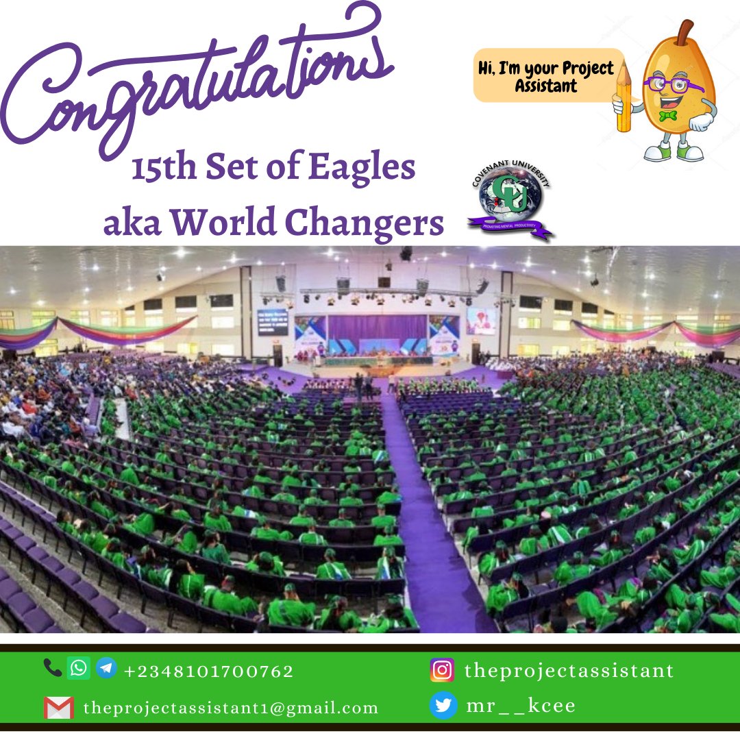mr__kcee's tweet photo. Congratulations๐๐๐ to the 15th Set of COVENANT UNIVERSITY. We wish you a beautiful and stress-free life ahead. ๐ค
#15thsetcu
#15thcuset
#covenantuniversity
#covenantuniversityconvocation
#releaseofeagles2020 https://t.co/vyDt45etc4