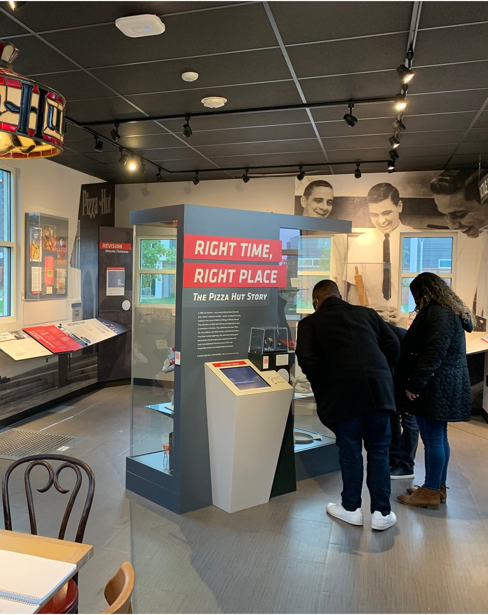 choosewichita's tweet photo. It’s #NationalBrothersDay and Wichita might have the coolest ones: the founders of @pizzahut 😎

@WichitaState students Dan and Frank Carney started the international chain in 1958. Their sign only had room for 8 letters — so Pizza Hut was born. 🍕💥 #RelentlesslyOriginal https://t.co/4N47nYEKs8