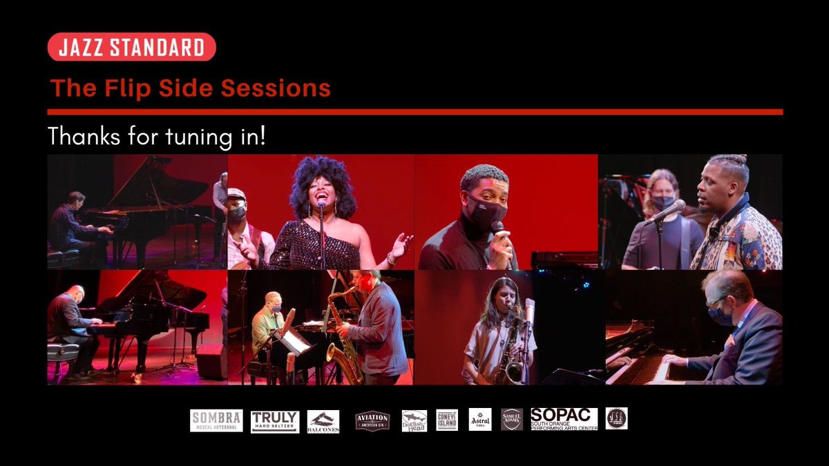JazzStandardNYC's tweet image. Thank you to all of #flipsidesessions sponsors who helped make the series happen! @trulyseltzer @AviationGin @ConeyIslandBeer @sombramezcal @BalconesWhisky @dogfishbeer @AstralTequila @SamuelAdamsBeer #jazzathome #jazzliveson #jazz #nycjazz