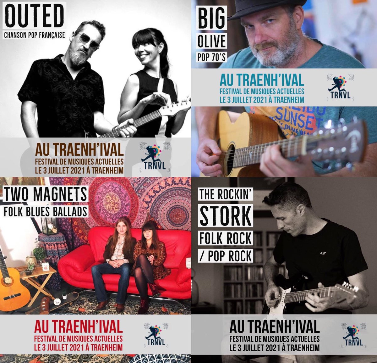 TheRockinStork's tweet photo. Très heureux de partager l’affiche du Traenh’ival le 3 juillet ! 😁🎤🎸
#TheRockinStork #music #concert #festival #live #traenhival #trnvl https://t.co/OxJVL4BDMR