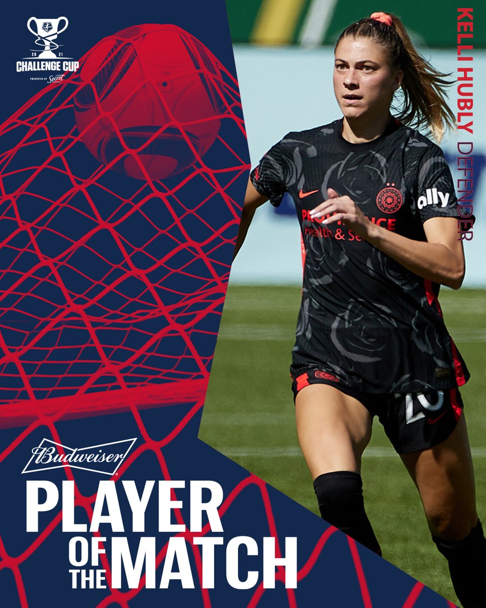 ThornsFC's tweet photo. The @budweiserusa Player of the Match yesterday: @kellihubly. #BAONPDX https://t.co/wotKOTmBsQ