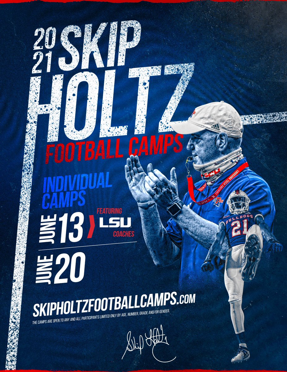 NEWS | Skip Holtz Football Camp Dates Announced

✒️ bit.ly/3fgw7JL
📰 bit.ly/34efmZe