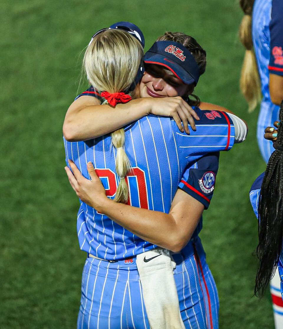 OleMissSoftball's tweet photo. The emotions are still raw but as we reflect back what a season it has been. To the fans that have stuck with us through it all, we can’t possibly thank you enough. We ❤️ you #RebelNation! https://t.co/0ey3Cb1KXX