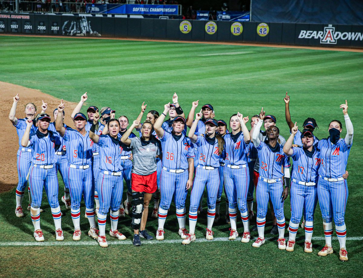 OleMissSoftball's tweet photo. The emotions are still raw but as we reflect back what a season it has been. To the fans that have stuck with us through it all, we can’t possibly thank you enough. We ❤️ you #RebelNation! https://t.co/0ey3Cb1KXX