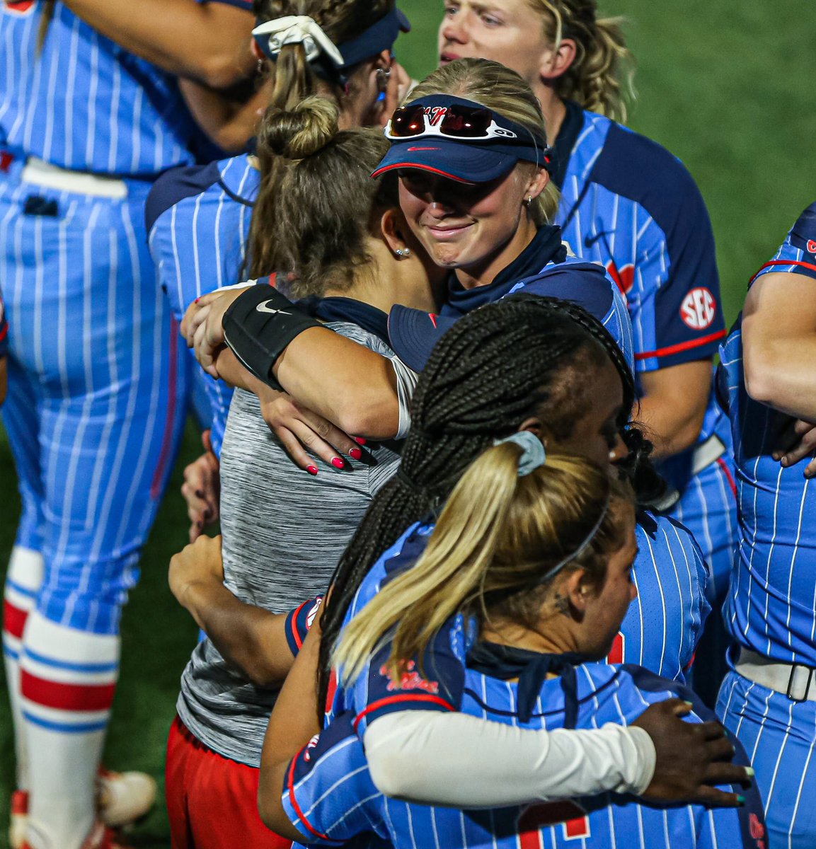 OleMissSoftball's tweet photo. The emotions are still raw but as we reflect back what a season it has been. To the fans that have stuck with us through it all, we can’t possibly thank you enough. We ❤️ you #RebelNation! https://t.co/0ey3Cb1KXX