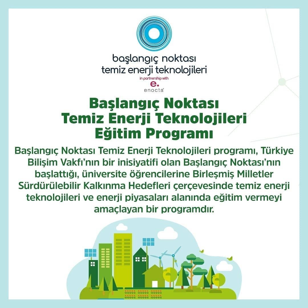 📣 Stratejik Partneri olduğumuz Başlangıç Noktası’nın “Temiz Enerji Teknolojileri” Eğitim Programı başvuruları başladı!

Detaylı bilgi ve başvuru için ⬇️⬇️
e-bursum.com/ilan-temel-bil… 

<a href="/B_Noktasi/">Başlangıç Noktası</a> <a href="/Sahin_Caglayan/">Şahin Çağlayan</a> <a href="/sezererdem/">Erdem Sezer</a>