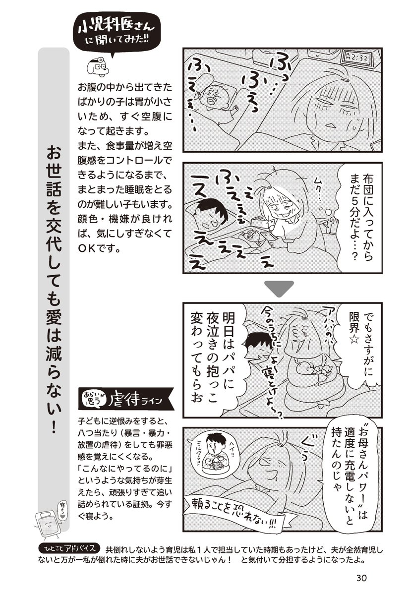 担当さんが「今困っている人に届いてほしいので『そんなに出してもいいの!?』っていうレベルで出していいですよ!」って言うから新生児期の丸々出すね??(3/6)
「ごめんね育児」をやめてみたら、肩の力を抜けるようになりました https://t.co/1hRYQmDSlX