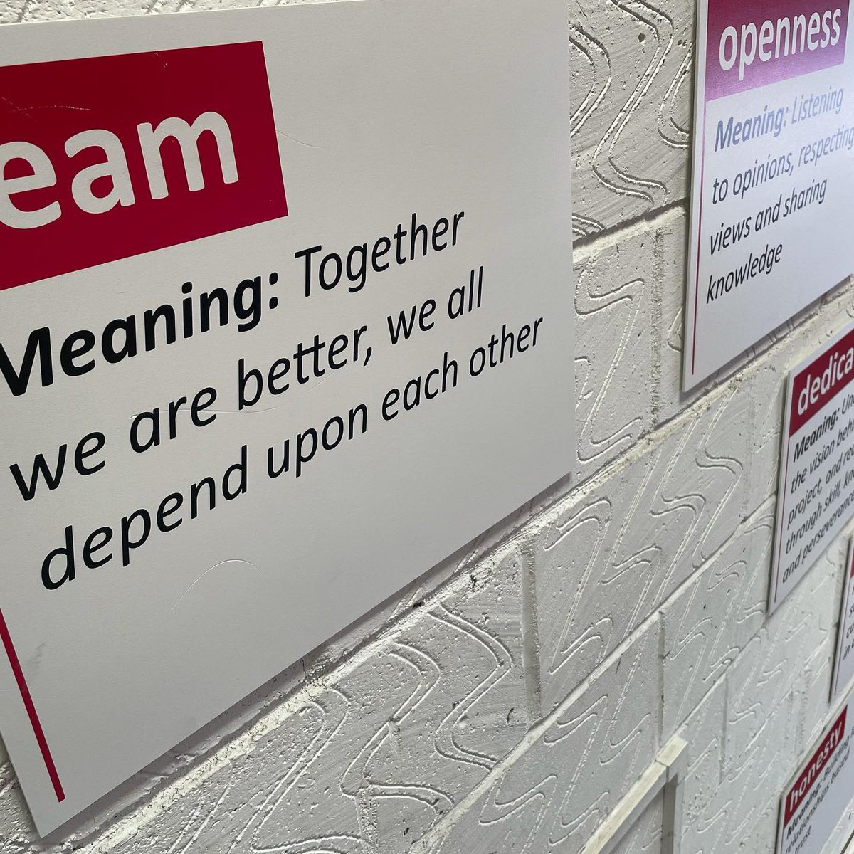 impact1994's tweet image. We like to have our brand values on show as they're an essential part of our business. They remind our team what Impact stands for &amp;amp; also gives customers an insight into our business &amp;amp; beliefs impactsignsolutions.co.uk #motivationmonday #brandvalues #internalsigns #aylesbury 1/2