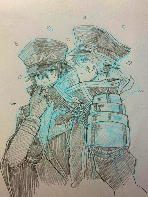友達へすいしんし君と清麿くん 