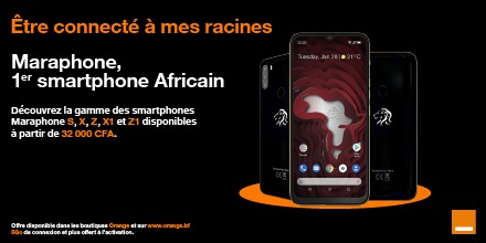 OrangeBurkina's tweet photo. Ça vous dit un smartphone manan manan, qui est 4G et qui est en plus 100% africain ? Optez donc pour le #Maraphone
Rendez-vous sur https://t.co/59bsZqe2D3 ou dans une boutique Orange pour vous en procurer à partir de 32 000F
Vous avez le choix entre les modèles S, X, Z, X1 et Z1 https://t.co/CDbvWwyUv9