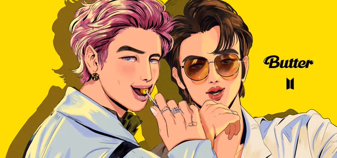 Hotter? Sweeter? Cooler? 

#SmoothLikeButter 

🧈 https://t.co/MNkEiL2ijg

#namjin #rm #jin #btsfanart 