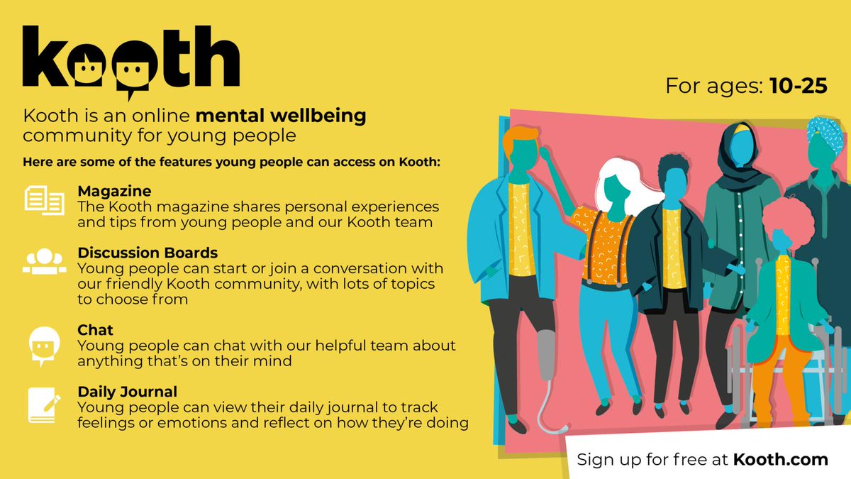 Kooth is an online mental wellbeing service in Norfolk and Suffolk providing free, safe and anonymous support. If you are working with young people up to 25 years old join our free webinar and see how Kooth can help. sign up here: forms.gle/XUxpr5TGcb8LvK… #mentalhealthmatters