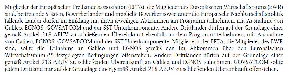 enussbi's tweet photo. #EUProgramme : Mit der blockadeorientierten #Europapolitik des Bundesrates werden Schweizer Akteure auch in der europäischen Weltraumtechnologie immer unbedeutender und in den Programmteilen Galileo, EGNOS, Copernicus, SSA und COVSATCOM mehr und mehr eine Randziffer. #TimeToStop https://t.co/wC1ZV8duQN