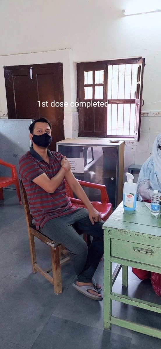 souravjha7633's tweet photo. #vaccinationDone
#First_Dose
Stay safe Stay Healthy 😊😊
#Jai_Siya_Ram 🙏🙏 https://t.co/mn6H7Cpxua