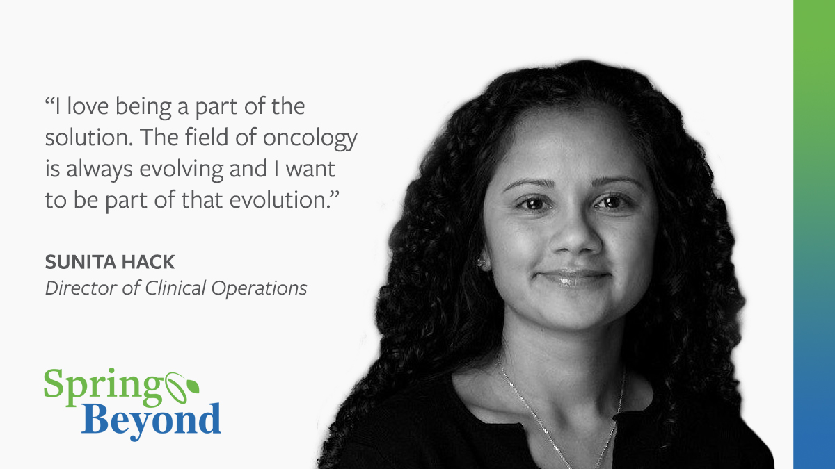 BeyondSpring on Twitter: "Sunita Hack, our Director of Clinical Operations,  loves “being a part of the solution. The field of oncology is always  evolving and I want to be part of that