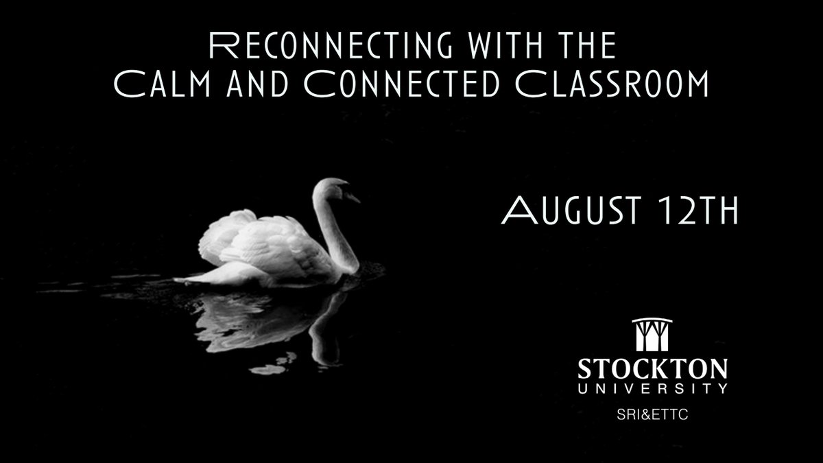 Sweederm1's tweet photo. sriettc: Reconnecting with the Calm and Connected Classroom
 8/12/2021 -Participants will learn techniques to manage stress in the classroom. 
Register Here! https://t.co/wJZJZUdkIV https://t.co/k7mrwwYoHq