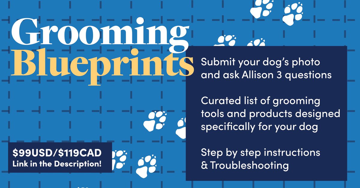 leadingedgedogs's tweet image. New course! Check out “Grooming Blueprints” if you’d like to receive a resource created specifically for you and your dog - grooming products and tools, step by step instructions and troubleshooting. leadingedgedogshowacademy.com/p/grooming-blu…
