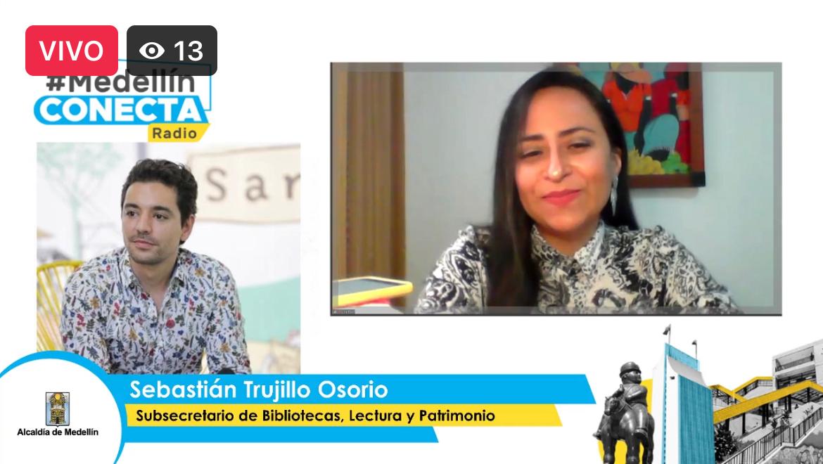 AlcaldiadeMed's tweet photo. “Tendremos una semana dedicada a los libros, en el primero de los #EventosDelLibro, donde tendremos actividades de entidades aliadas, sistema de bibliotecas, entre otros, que hacen parte de la 15.ª edición de la Feria Popular #DíasDelLibro” @BaldomeroPessoa en #MedellínConecta https://t.co/iWFcujEPZQ