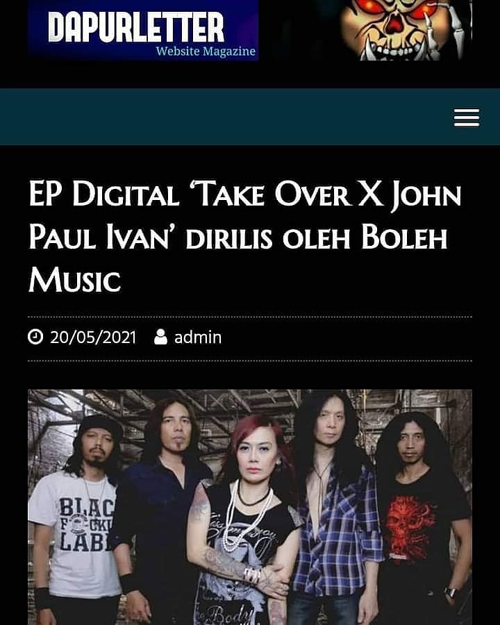 Windy_Saraswati's tweet photo. Thanks to @dapurletter atas ulasan nya 🙏 😃
EP Digital ‘Take Over X John Paul Ivan’ dirilis oleh Boleh Music https://t.co/8hRlLotxCj
Dan siap rilis juga album vol 2 di bulan Juli 2021🤘
#jpi #johnpaulivan #windysaraswati #takeoverband #musician #rockband #rockalbum https://t.co/cdx7dcsVpV