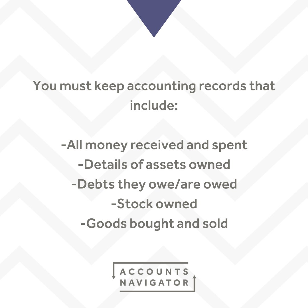 accountsnavigat's tweet photo. When running a Limited Company, you must keep records about the company itself as well as financial and accounting records.
#recordkeeping #taxreturn #financialadvice #taxtipsforentrepreneurs #taxtipsandtricks #keyinformation #expertadvice #HMRC #smallbusinessowner #entrepreneur https://t.co/hSWaVjOzg7