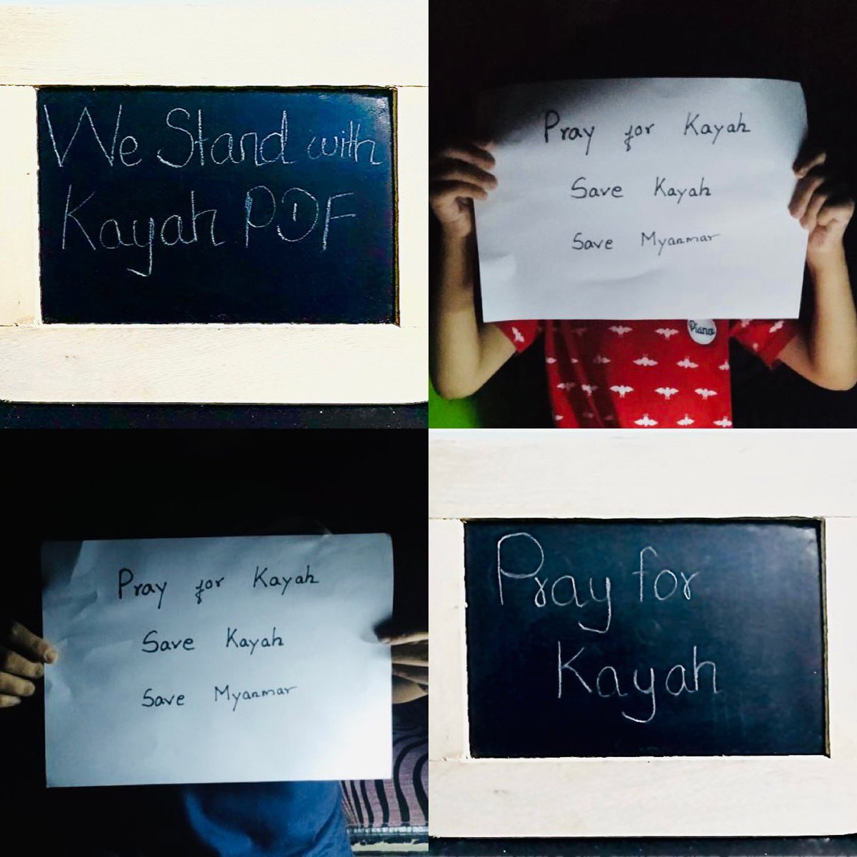 HsuChiKo1's tweet photo. In #May24Coup “Pray for Kayah State” from NorthDagon. #HelpKayah #WhatsHappeningInMyanmar https://t.co/pd8WhHkJPe
