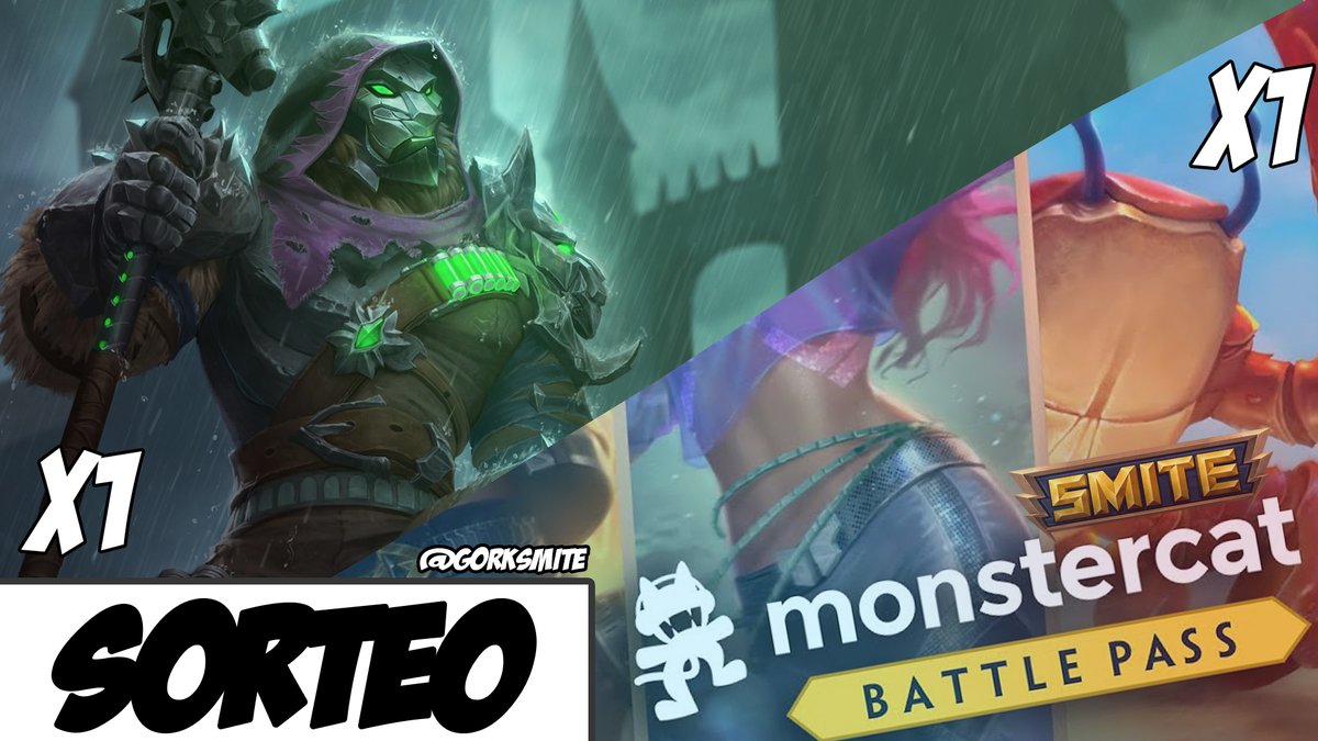 gorksmite's tweet photo. 🎁🎁 - SORTEO DOBLE  🔥🔥

1x THE IMPALER ANHUR - New Anhur skin.
1x MONSTERCAT BATTLE PASS - New Battle Pass.

- - - - - PREMIO A ELEGIR - - - - -

Para participar:
⚡️- Follow @gorksmite 
⚡️- RT and TAG ur DuoQ mate. 

🗓️ Fin del Sorteo, el Lunes 7 de Junio. https://t.co/rcbEEariFj
