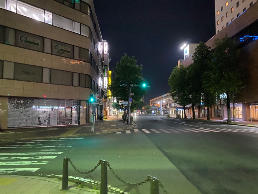 内舘しげる على تويتر 夜9時半 ウォーキング 大通りから盛岡駅前 6100歩 盛岡の夜