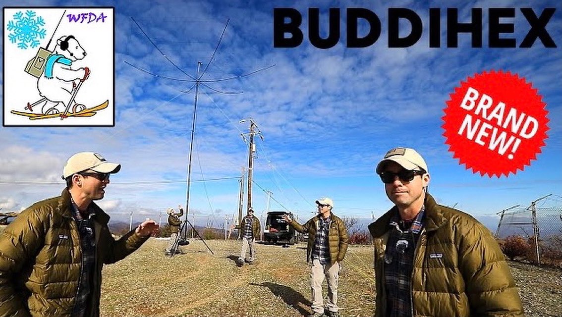 HamRadioTV6's tweet photo. New video out over on YouTube featuring the brand new BuddiHex! @buddipole @mastwerks #hamradio #buddihex #buddipole #maswerks #wfd #winterfieldday https://t.co/JwR2x0uxNY