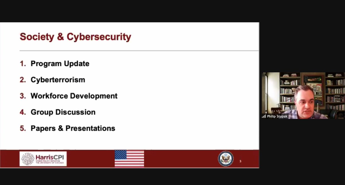 HarrisCyber's tweet photo. At the 3nd meeting of @HarrisCyber's Young Leaders in Cybersecurity: Pacific Region program, we discussed cyberterrorism then pivoted to cyber workforce development - both topics critical to natl security &amp; cyber hygiene

Thank you to @USAembassyinOZ!

#PacificCyberLeaders https://t.co/L0B3uxegYJ