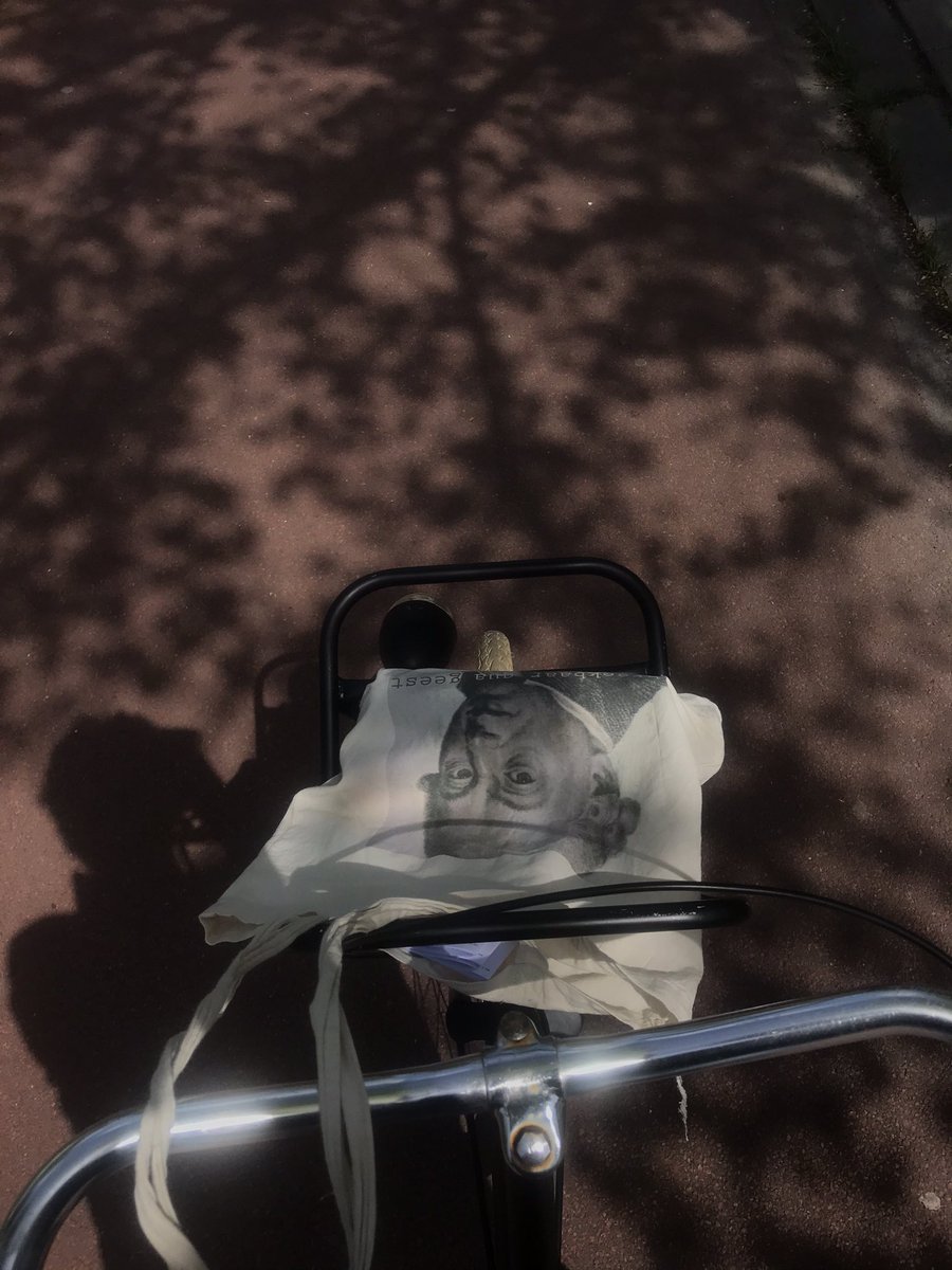 Fietsen met Immanuel Kant, voorop.