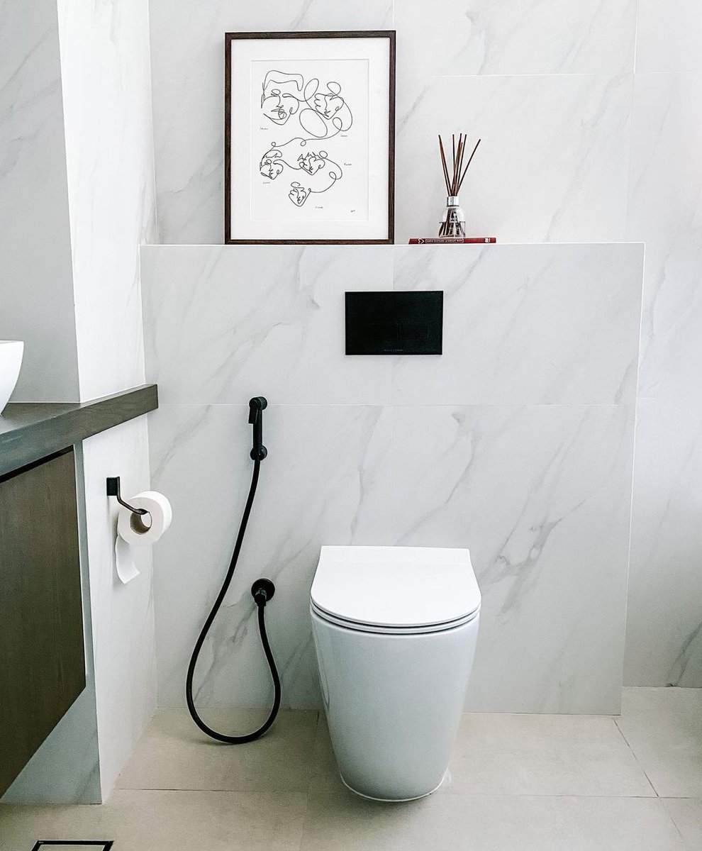 BagnoDesignLAG's tweet photo. Our wall mounted WC teamed with monochrome pieces that add an elegant and stylish feel to your bathroom.

Design via @selinas_sunshine 

For more on our range of matte black bathroom products and accessories, visit our showroom - 6b Aromire Road, Ikoyi, Lagos. https://t.co/bUKrO4sqHr