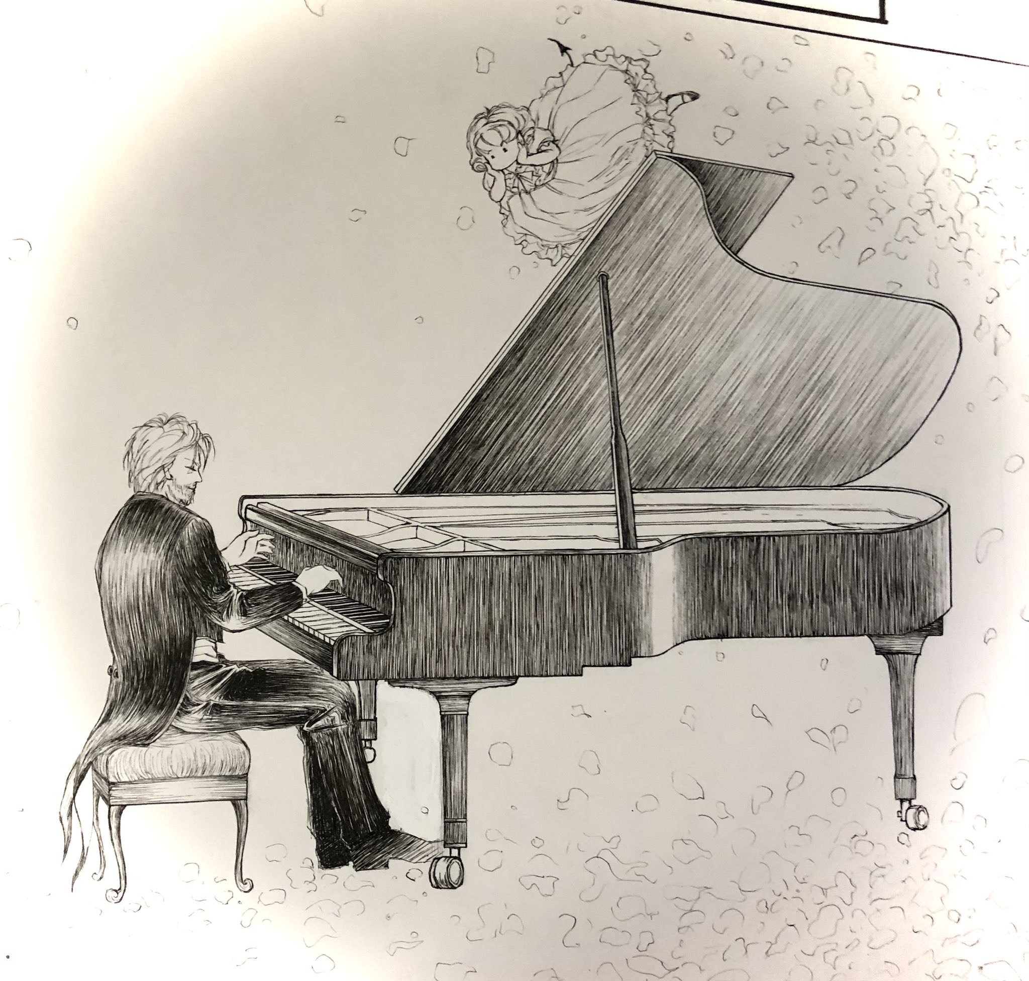 まいの おじさまとピアノ イラスト 毎日更新 ピアノ ピアノレッスン 絵 ピアノの絵 Piano T Co Cptasy7dam Twitter