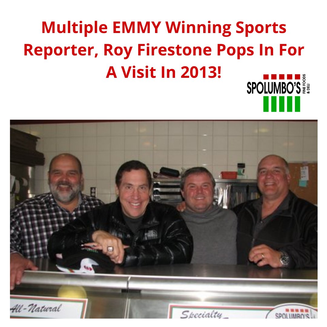Spolumbos's tweet photo. We had the pleasure of visiting with ESPN Legend, Roy Firestone back in 2013! He was an incredibly nice, and talented man!
https://t.co/EhmfWLT9re
#spolumbos #italiansandwiches #yycshoplocal
#italiansausage #spolumbosdeli #yycshopinglewood
#yyc #yycdeli #ABCSports #ESPN https://t.co/CDsVJU0eQM