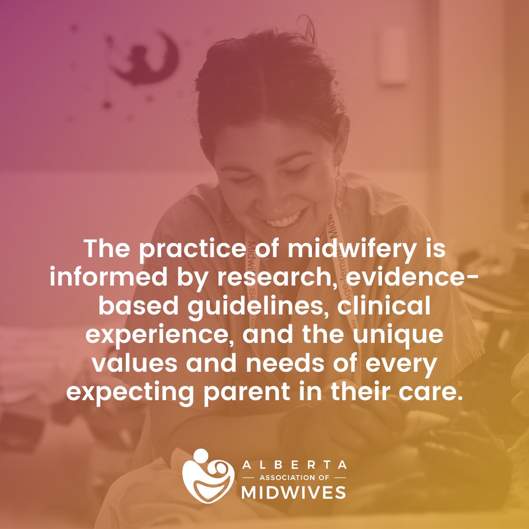 albertamidwives's tweet photo. The practice of midwifery is informed by research, evidence-based guidelines, clinical experience, and the unique values and needs of every #ExpectingParent in their care. 

#EmpoweredBirth #BirthWorker #ABMidwives #Midwifery https://t.co/RncvYJhWhm