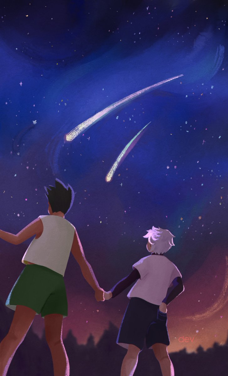 _aesthetop's tweet image. Repost of one of my oldest #hxh art to commemorate my rewatch