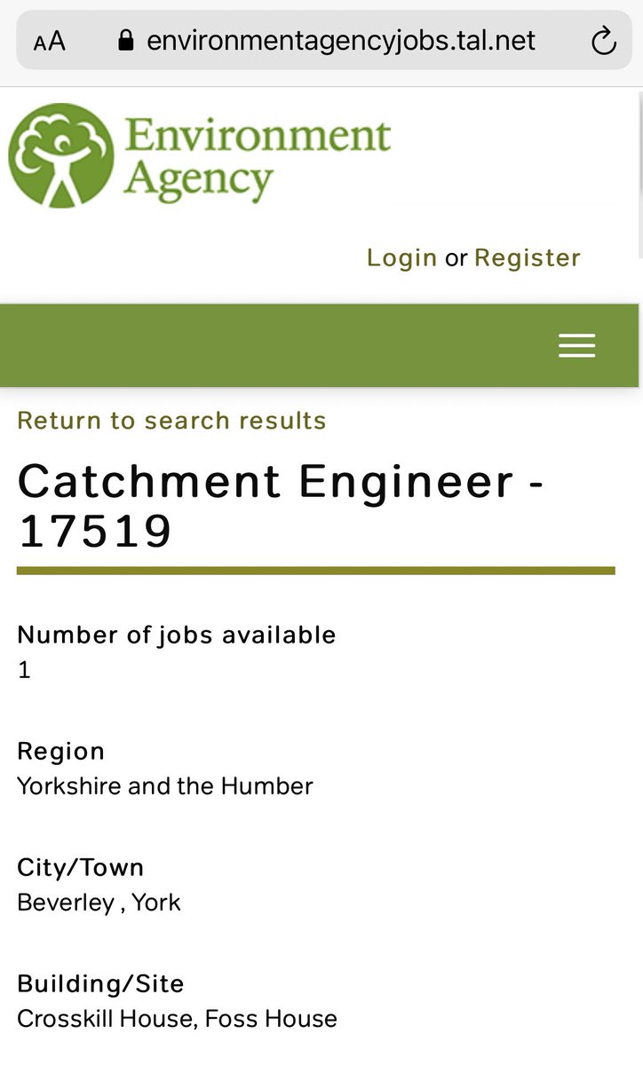 Gavin Usher (@gavinusherea) on Twitter photo We are recruiting! If you are a Chartered or Incorporated (working towards Chartered) Engineer and are interested in joining the team to help manage flood risk and create a better place we’d love to hear from you. #TeamEA <a href="/EnvAgencyYNE/">Environment Agency - Yorkshire & North East</a>
environmentagencyjobs.tal.net/vx/lang-en-GB/… We are recruiting! If you are a Chartered or Incorporated (working towards Chartered) Engineer and are interested in joining the team to help manage flood risk and create a better place we’d love to hear from you. #TeamEA <a href="/EnvAgencyYNE/">Environment Agency - Yorkshire & North East</a>
environmentagencyjobs.tal.net/vx/lang-en-GB/…