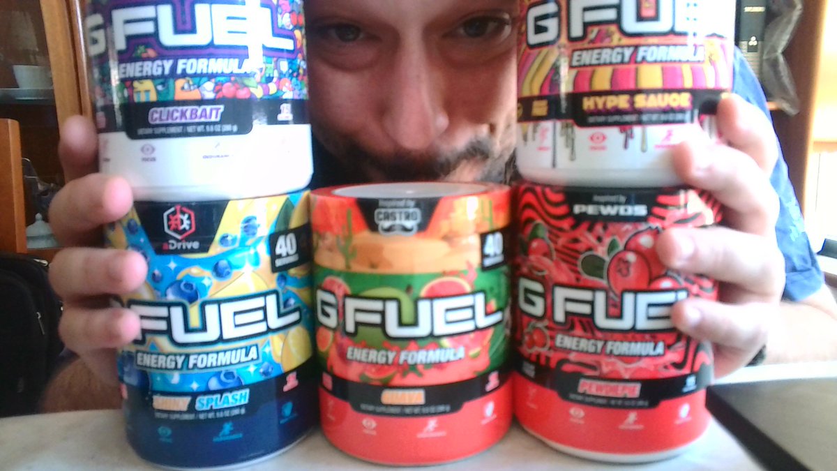 YoryoTheta's tweet photo. LLEGARON!!!!! AL FIN!!!! ENERGIA SUGAR FREE!!!!

Que ganas de probarlos todos!!!!

No olvideis el codigo del KING para pedir GFUEL! CODE DAVIRUS!!!!

@GFuelEnergy @DaVirusOfficial 

#GFUEL #Thetatv #CODEDAVIRUS https://t.co/cicktO3eXf