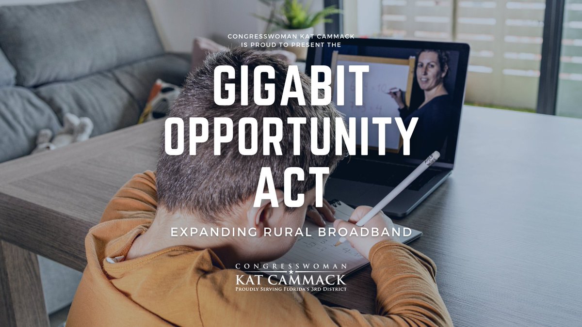 RepKatCammack's tweet photo. "The [Gigabit Opportunity Act] empowers the states to designate areas where we're really lacking services...it's another tool in the toolbox." 

I spoke with @PalatkaDaily about my newly introduced #GOAct that would deliver broadband to Putnam &amp; #FL03. 

https://t.co/dDxsPBhwpU https://t.co/BOa3lWKkxu