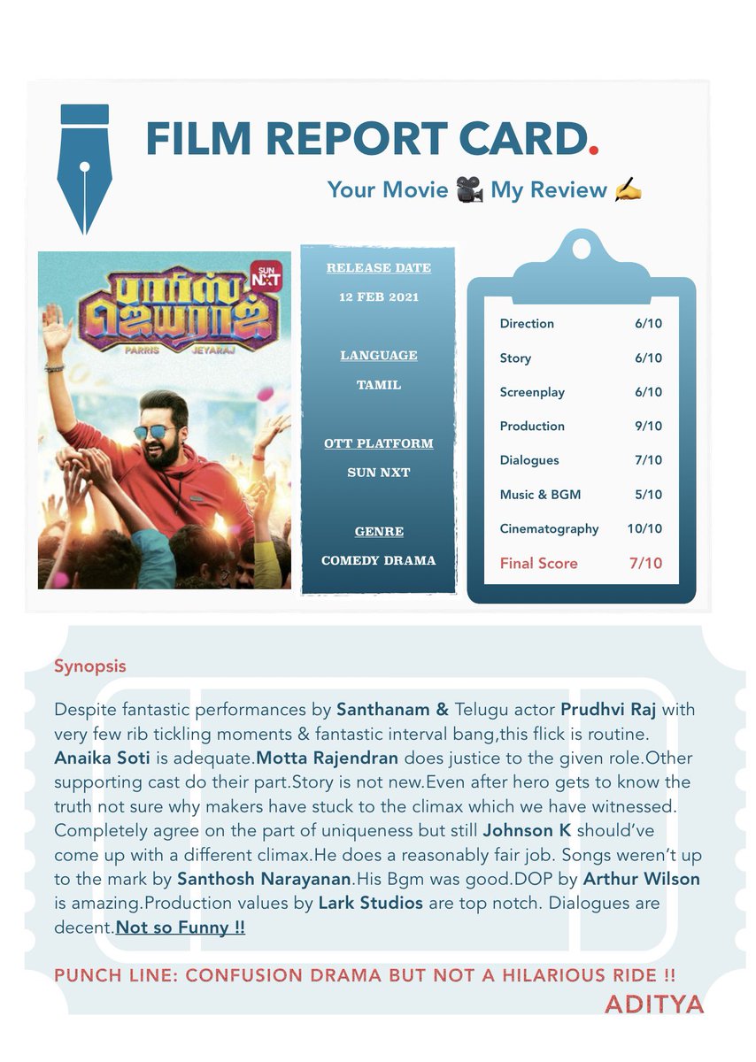 CardFrc's tweet image. #parrisjeyaraj @iamsanthanam #prudhviraj @AnaikaSoti1 @AMottarajendran @Music_Santhosh #johnsonk #larkstudios #arthurawilson #Kollywood @sunnxt #February2021 #february