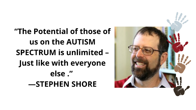 PaxMedicaRX's tweet photo. Dr. Stephen Shore, an autistic professor of special education at Adelphi University, has written numerous books on #autism. He is trying to improve the potential of those on the autism spectrum as a board member of @autismspeaks. https://t.co/kiwDhNMI22