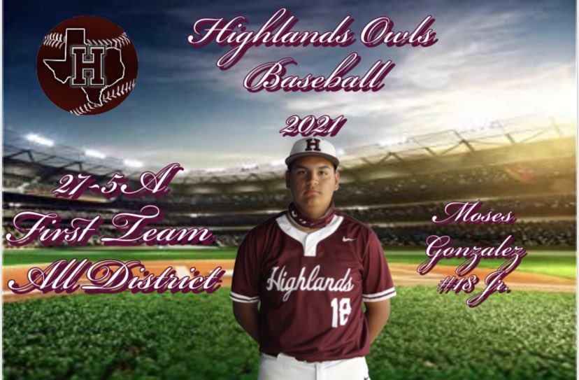 BaseballOwls's tweet photo. Congratulations to all of our 1st Team All District Selections. #WeWillBeBack #FlipThis @coachjuarez23 @CoachGAleman @HHSOwlAthletics @SAISDAthletics https://t.co/027MWg1c71